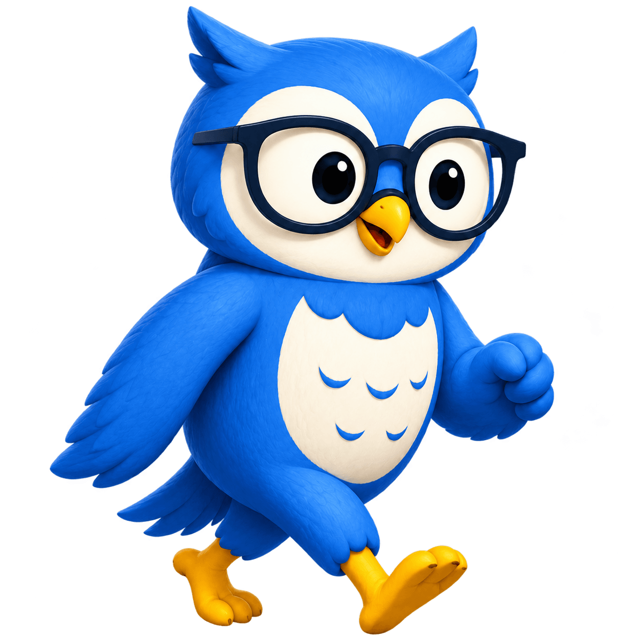 NGN Hacks owl mascot walking toward the 2026 event